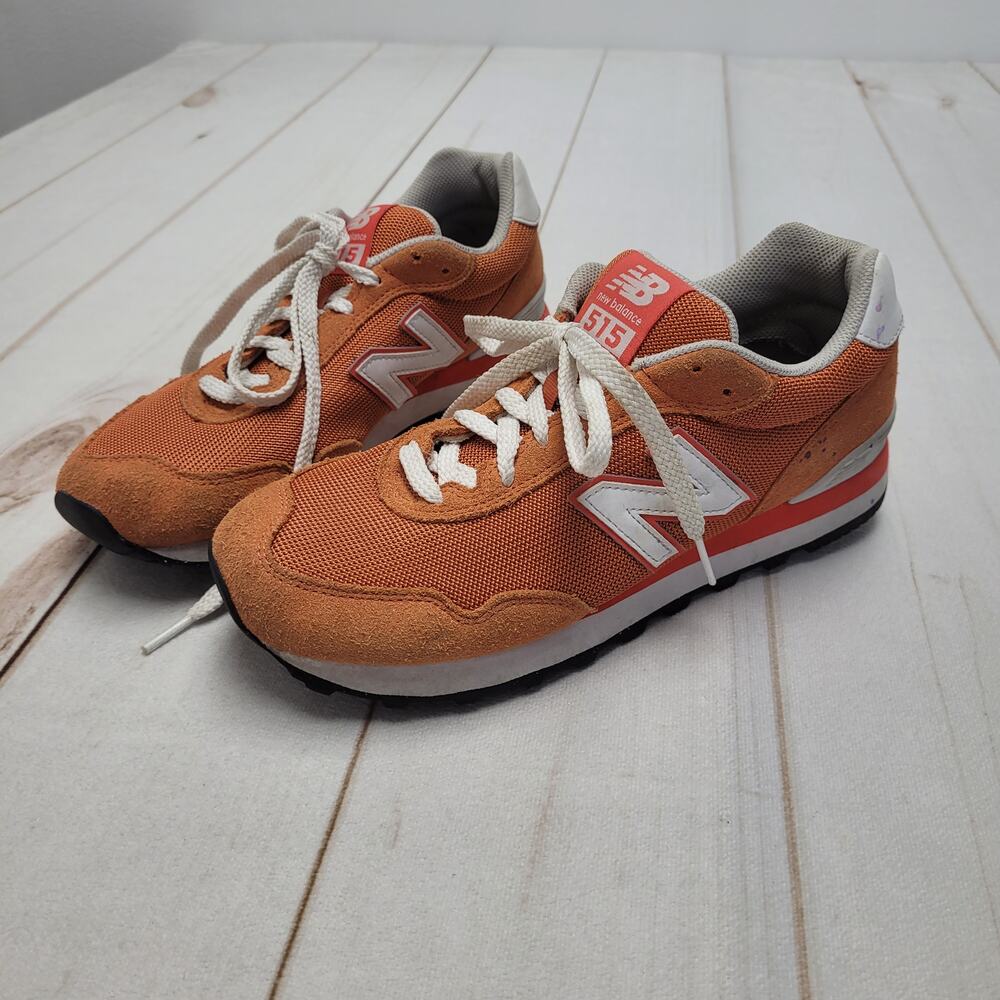 New Balance 515 V3 orange suede trainer sneaker shoes